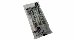 Set of 6 Pens "Manga Heroes Edition" - Male Style Black & White