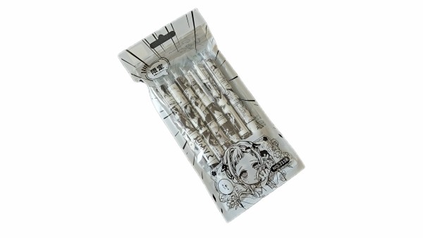 Σετ 6 Στυλό "Manga Heroines Edition" - Female Style Black & White