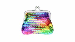 Πορτοφολάκι με πολύχρωμες πούλιες