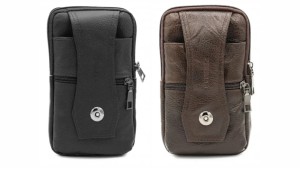 PLOKE Men's Vertical Leather Shoulder Bag | Zerimar 1942