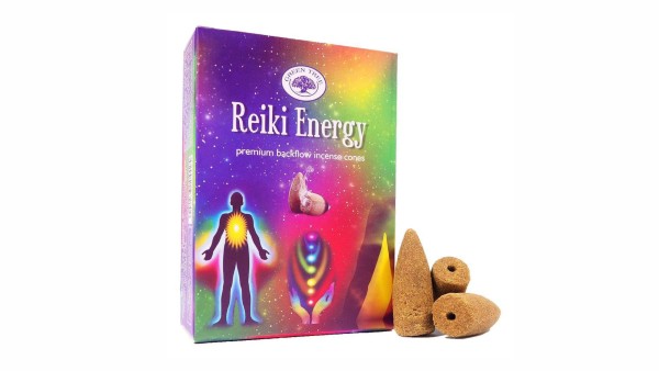 Αρωματικοί Premium κώνοι θυμιάματος "Green Tree Reiki Energy" (backflow)(12 τεμ.)
