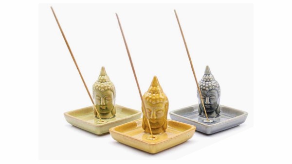 Κεραμική βάση "Βούδας" για αρωματικά στικς θυμιάματος