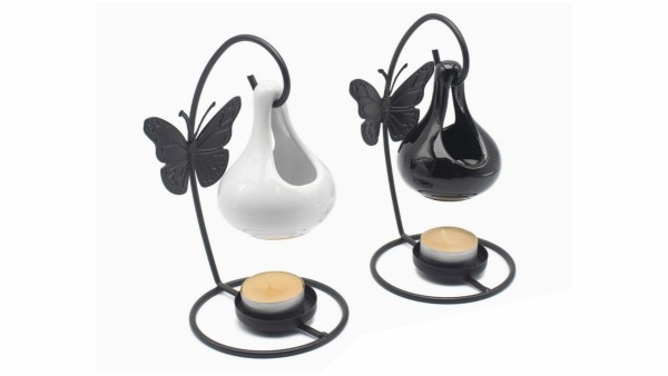 Κρεμαστός Μεταλλικός-Κεραμικός Αρωματοποιητής "Butterfly Zen"