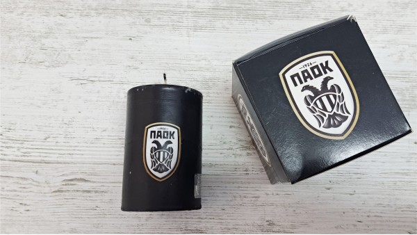 Επίσημο Αρωματικό Κερί ΠΑΟΚ - Μαύρο