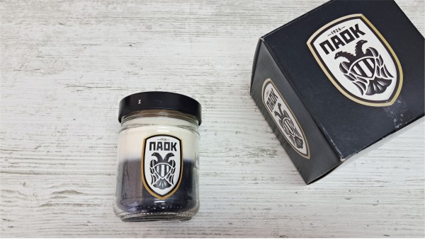 Επίσημο Αρωματικό Κερί Σόγιας ΠΑΟΚ σε βαζάκι (150γρ.) - Nordic Woods