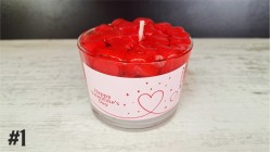 Χειροποίητο κερί "ερωτευμένου" με wax melts καρδιές - Valentine’s Special Χειροποίητο κερί "ερωτευμένου" με wax melts καρδιές - Valentine’s Special