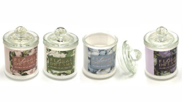 Αρωματικό Κερί "Floral Dreams" σε Γυάλινο Βαζάκι (100γρ.)