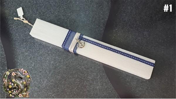 Χειροποίητη Αρωματική Λαμπάδα "Anchor's Away" με Μεταλλική Άγκυρα