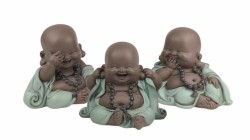 Σετ 3 αγαλματιδίων "Μικροί Βούδες" Σετ 3 αγαλματιδίων "Μικροί Βούδες"